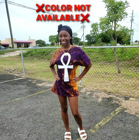 Tie Dye "Ankh" Tee Shirt - Picture 3 of 3